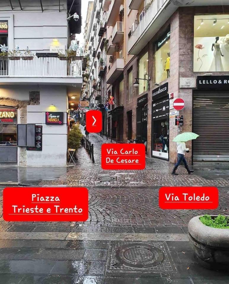 Traversa Toledo, Intero Appartamento Al Plebiscito Naples Luaran gambar